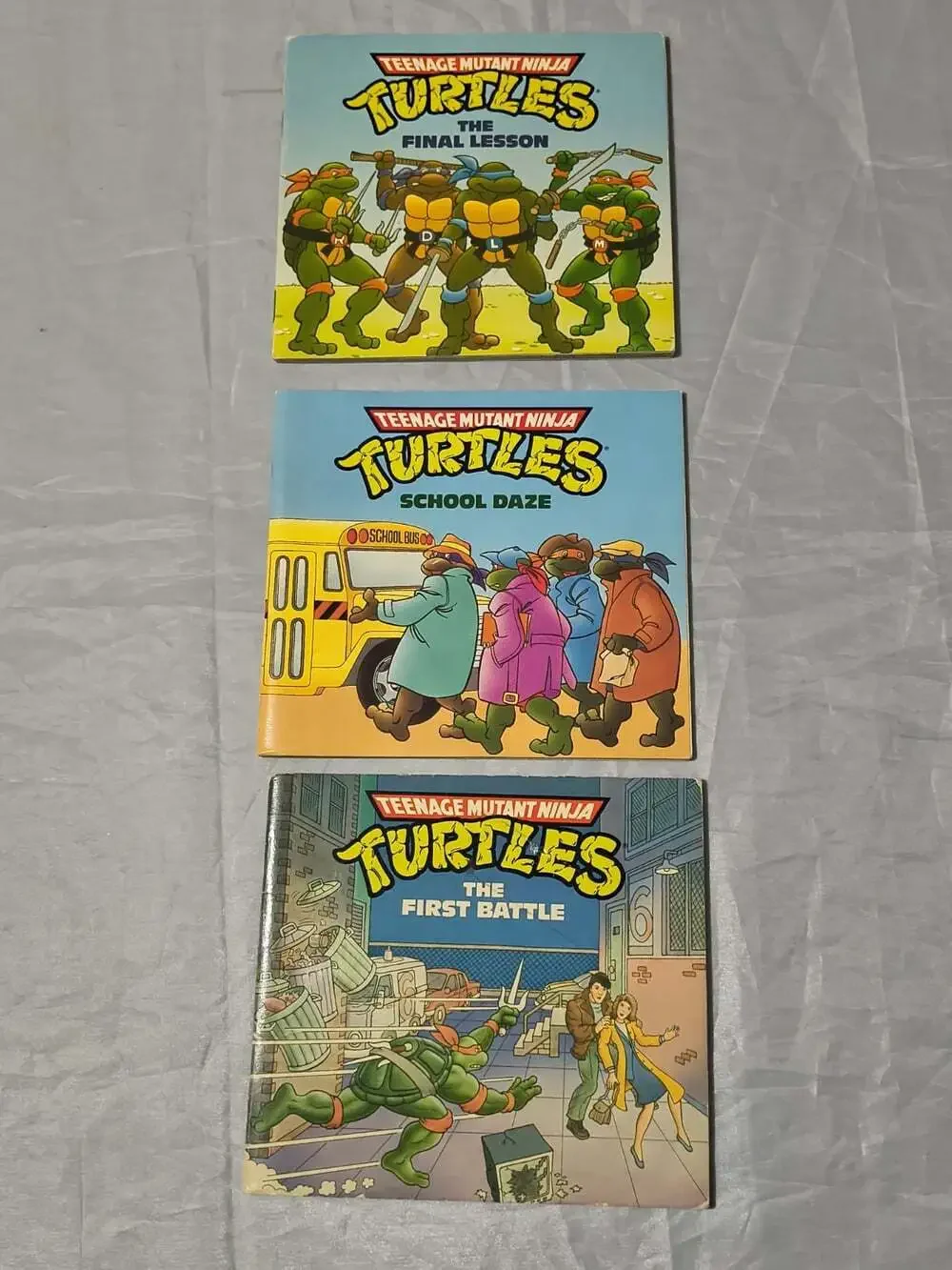 Teenage Mutant Ninja Turtles Lot Of 8 PB Books 1990 Random House Illus
